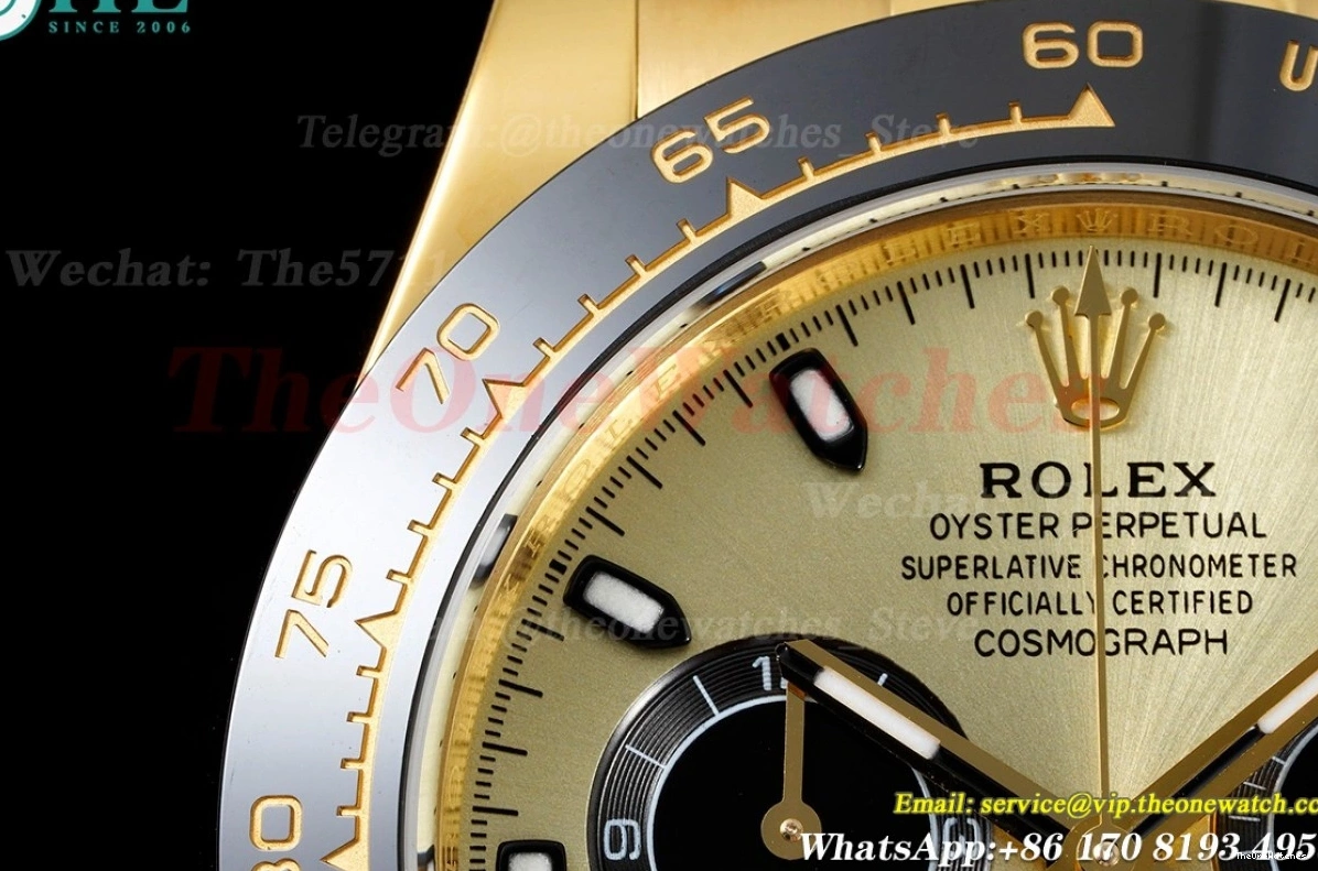 YG BTF 904L Dial SA4130 V2 RU 116518 Daytona Gold 0108